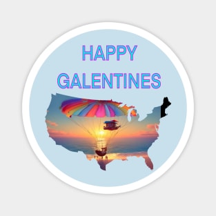 Happy Galentines balloons Magnet